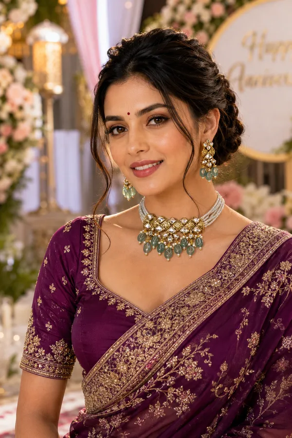 Green_Kundan_Pearl_Multi-Strand_Choker_Set_For_Women