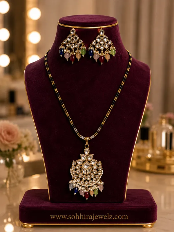 Black_Gold-Plated_Kundan_Mangalsutra_Pendant_Set_For_Women