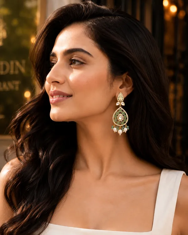 Mint_Green_Pearl_Kundan_Meenakari_Teardrop_Drop_Earrings_For_Women