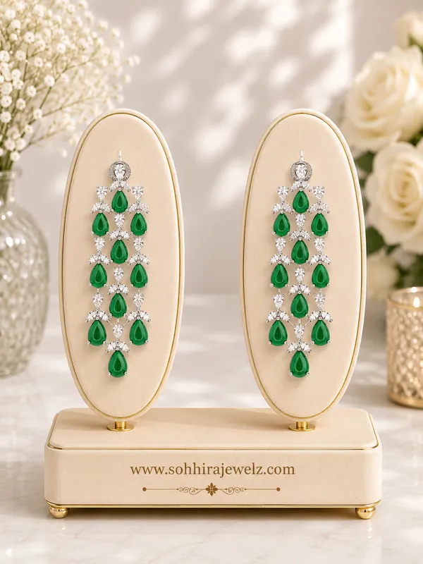 Green_Crystal_Chandelier_Drop_Earrings_For_Women