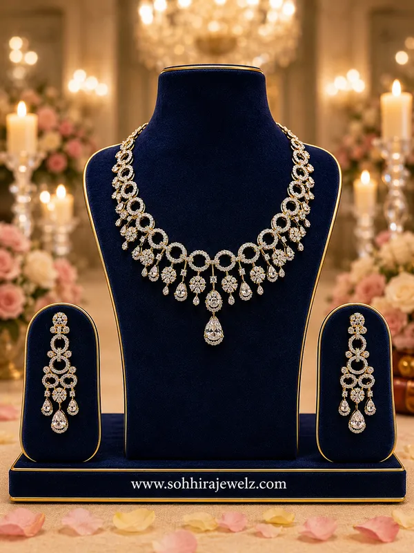Gold_Gold-Plated_Ad_Stone_Cascade_Circle_Necklace_Set_For_Women