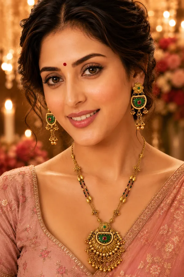 Gold_Gold-Plated_Emerald_Ruby_Mughal_Chandbali_Necklace_Set_For_Women
