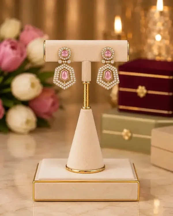 Gold_Polki_Blush_Pink_Hexagon_Pendant_Set_For_Women