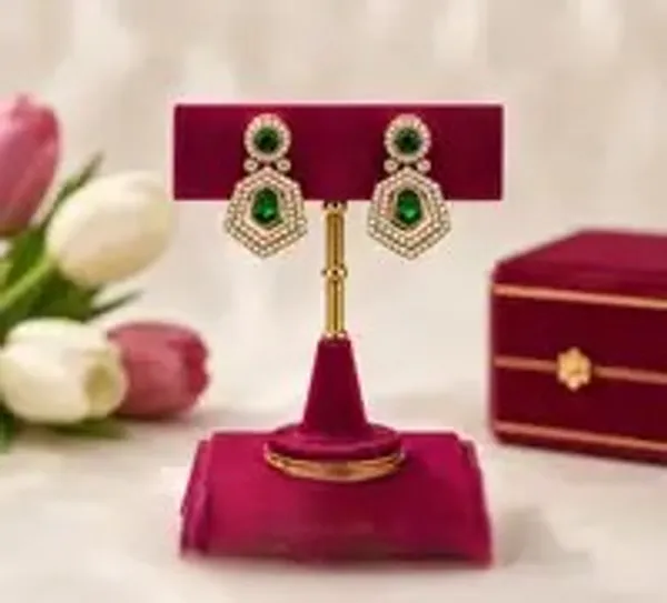 Green_Gold-Plated_Polki_Emerald_Hexagon_Pendant_Set_For_Women