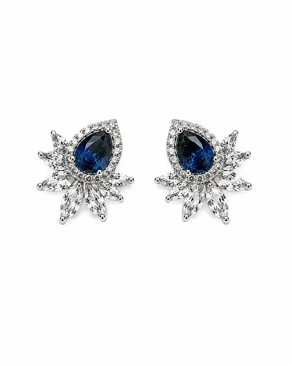 Multicolour_Cz_Gemstone_Starburst_Halo_Stud_Earrings_For_Women