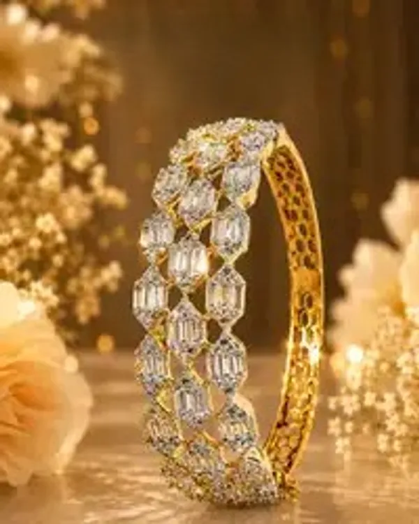 Honey_Yellow_Cz_Diamond_Gold_Honeycomb_Lattice_Bracelet_For_Women
