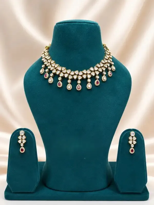 Red_Kundan_Polki_Ruby_Choker_Necklace_Set_For_Women