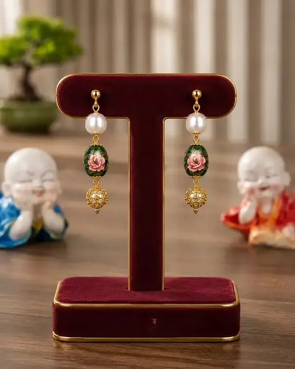 Rose_Pink_Pearl_Meenakari_Gold-Tone_Necklace_Set_For_Women