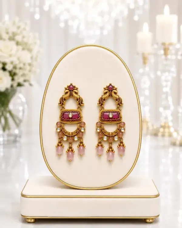 Rose_Gold_Brass_Meenakari_Antique_Long_Haaram_Necklace_Set_For_Women