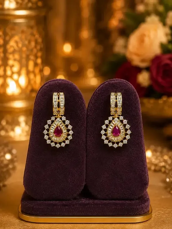 Red_Cz_Diamond_Ruby_Teardrop_Bib_Necklace_Set_For_Women