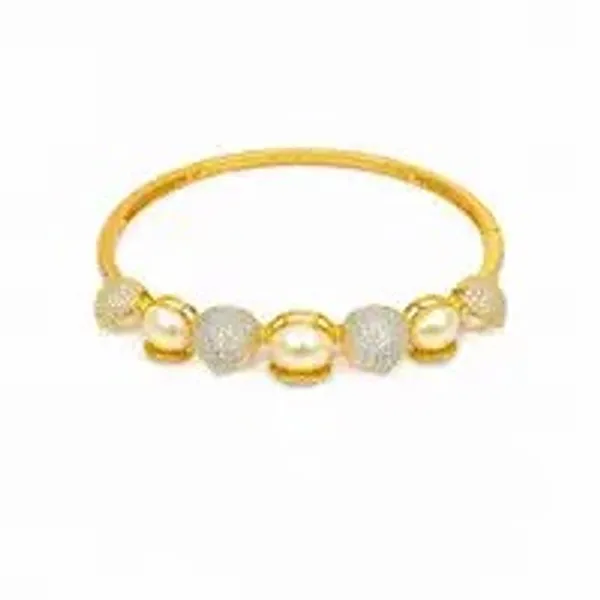 Pearl_White_Gold-Plated_Cz_Heart_Pearl_Bracelet_For_Women