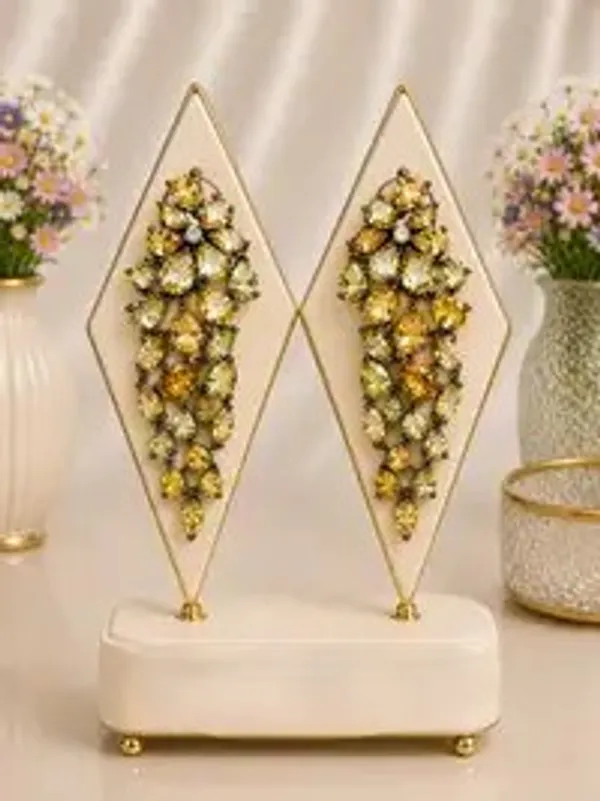 Golden_Crystal_Citrine_Chandelier_Drop_Earrings_For_Women
