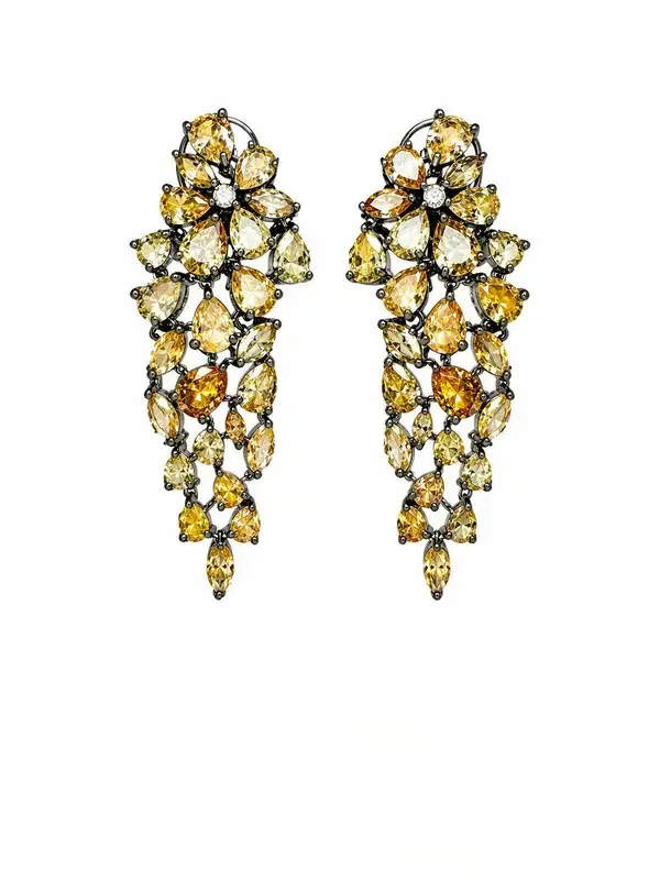 Golden_Crystal_Citrine_Chandelier_Drop_Earrings_For_Women