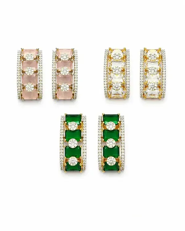 Blush_Pink_Baguette_Crystal_Stud_Earrings_For_Women