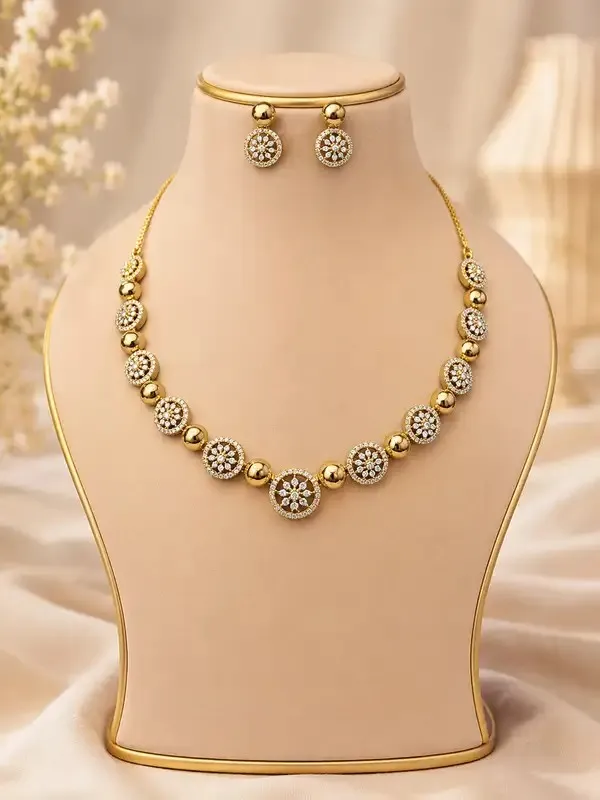 Gold_Cz_Diamond_Floral_Mandala_Necklace_Set_For_Women
