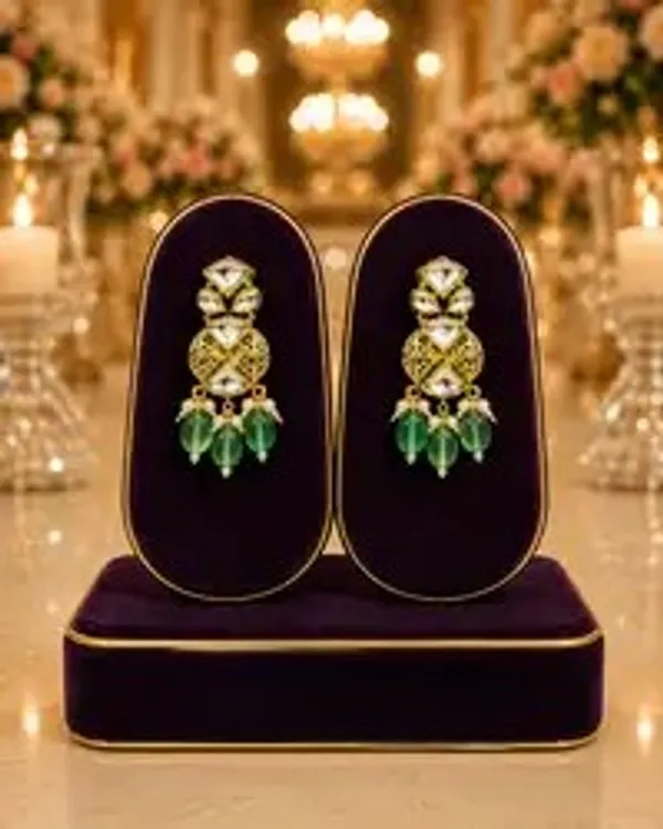 Green_Kundan_Pearl_Multi-Strand_Choker_Set_For_Women