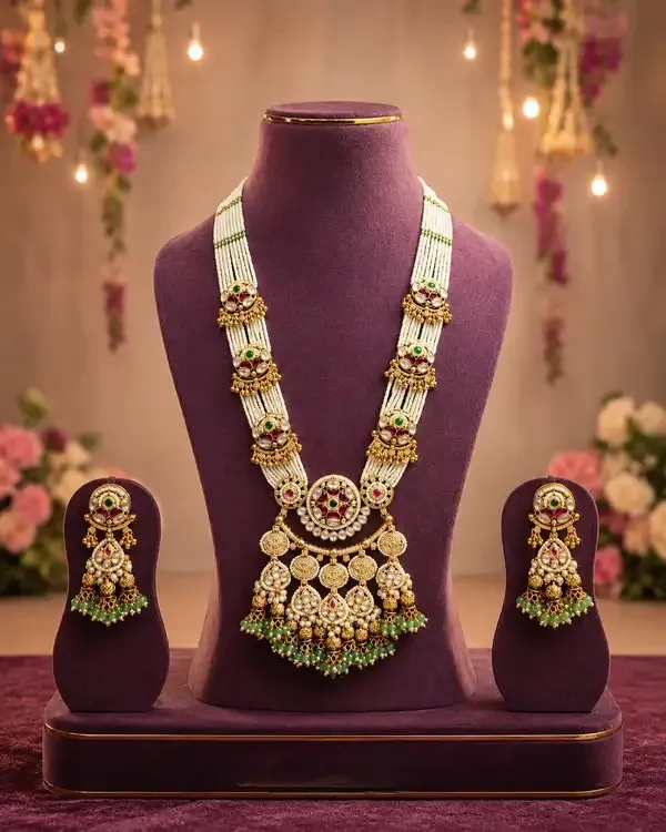 Green_Gold-Plated_Kundan_Pearl_Rani_Haar_Necklace_Set_For_Women