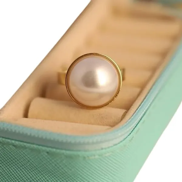 White_Stainless_Steel_Faux_Pearl_Studded_Ring_For_Women