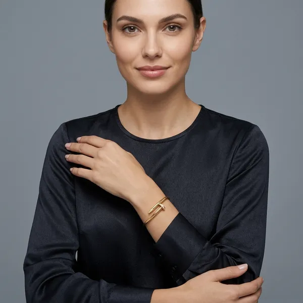 Gold_Stainless_Steel_Nail_Design_Fashion_Bracelet_For_Women