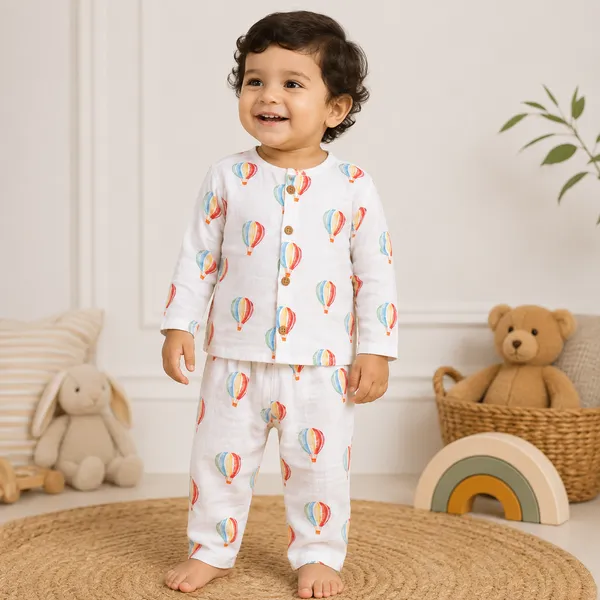 Muslin_Cotton_White_Printed_Relaxed_Fit_Sleepwear_Set_for_Toddlers