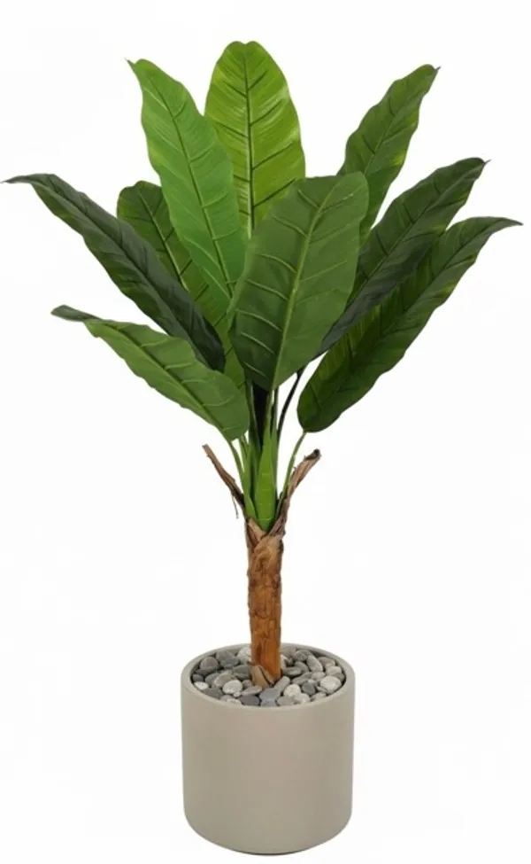 Green_And_Brown_Artificial_Banana_Plant_with_Brown_Trunk_in_Pot