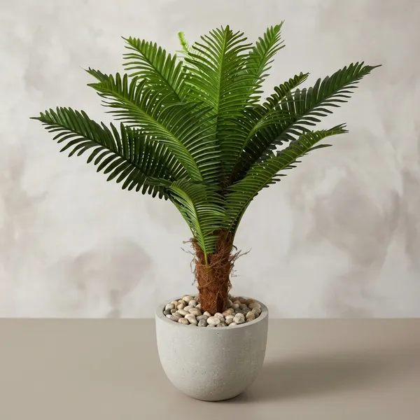 Green_And__Brown_Artificial_Sago_Palm_Plant_For_Home_Decor