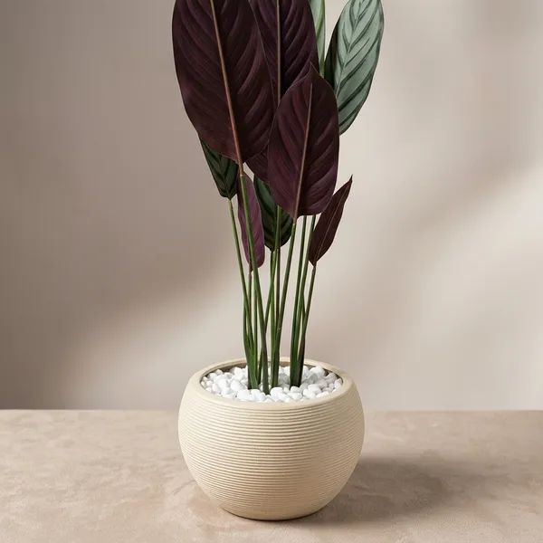 Green_And_Purple_Artificial_Green_And_Purple_Leaf_Plant