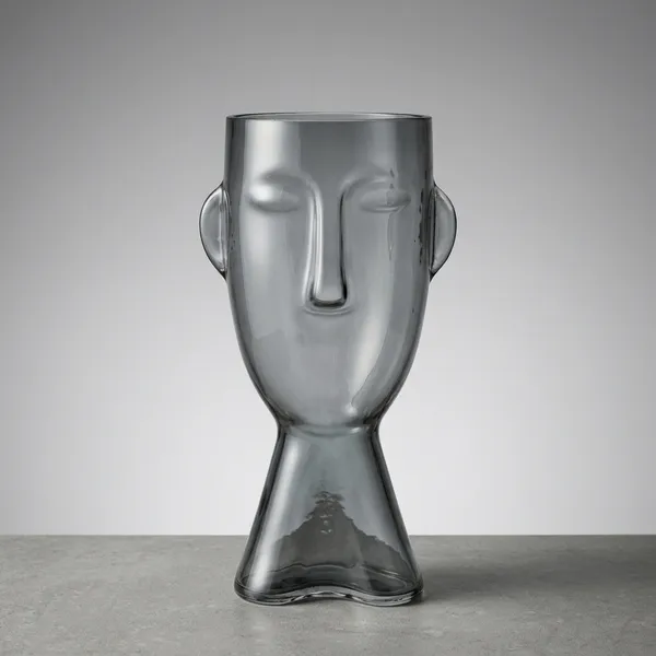 Smoked_Sculpted_Face_Glass_Vase_(Big)