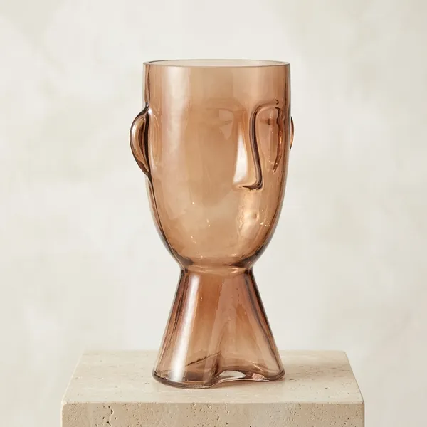 Amber_Sculpted_Face_Glass_Vase_(Big)