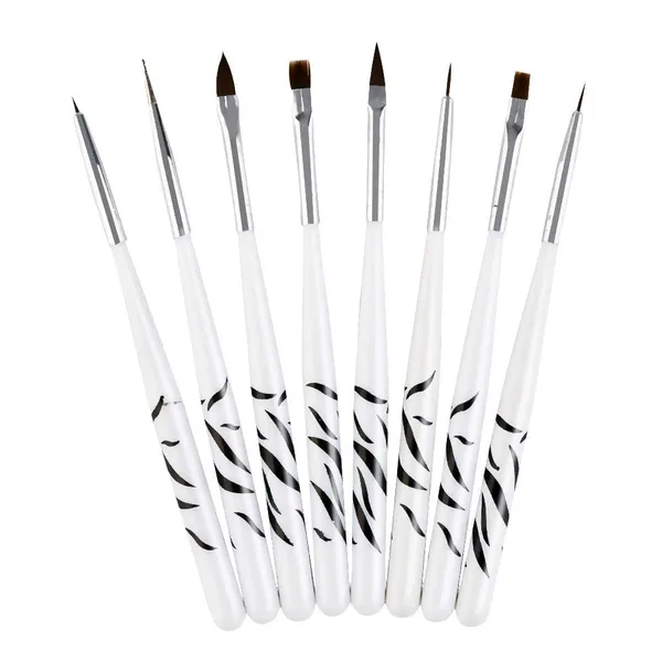 Pack_Of_8_Piece_Kiyaan_Nylon_Bristle_Nail_Art_Brush_Set_