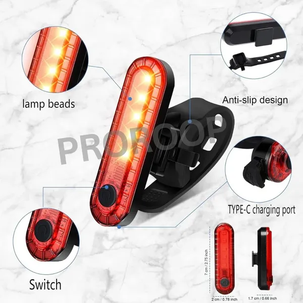 Pro_Roop_Usb_Rechargeable_LED_Bike_Front_Rear_Light_Set