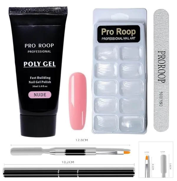 Proroop_Nude_Pink_Poly_Extension_Gel_Nail_Kit_Set_Of_6