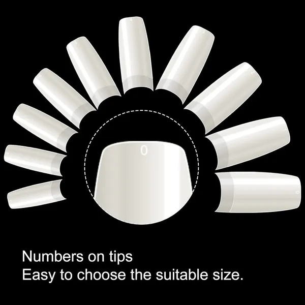 Proroop_Abs_Half_Cover_Coffin_Shape_Acrylic_Nail_Tips_500_Pcs