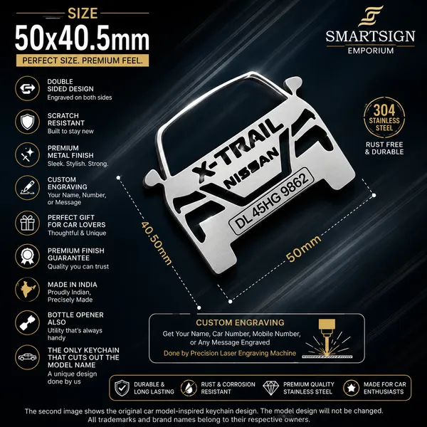 Nissan_X-Trail_Model_Car_Key_Chain
