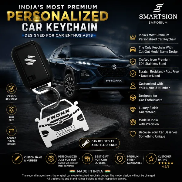 Maruti_Suzuki_Fronx_Model_Car_Key_Chain