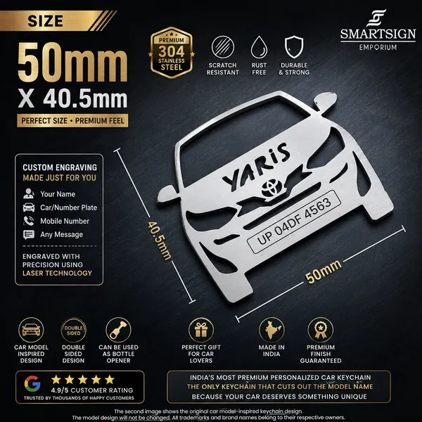 Toyota_Yaris_Model_Car_Key_Chain