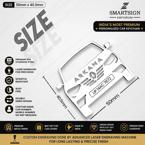 Renault_Arkana_Model_Car_Key_Chain