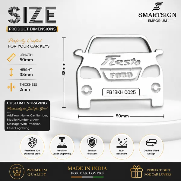 Ford_Fiesta_Model_Car_Key_Chain