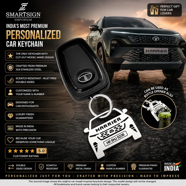 Tata_Harrier_2023_Model_Car_Key_Chain