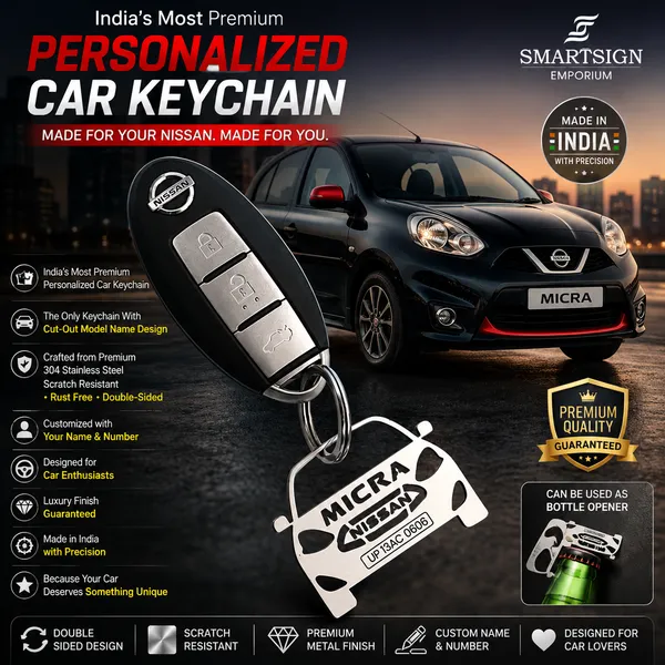 Nissan_Micra_Model_Car_Key_Chain