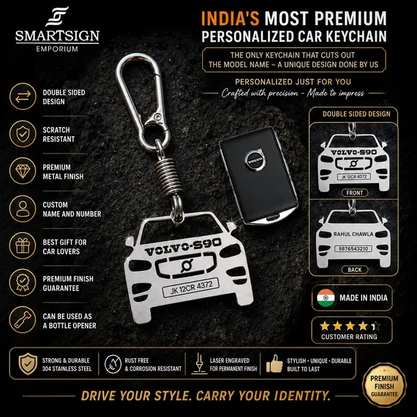Volvo_S90_Model_Car_Key_Chain