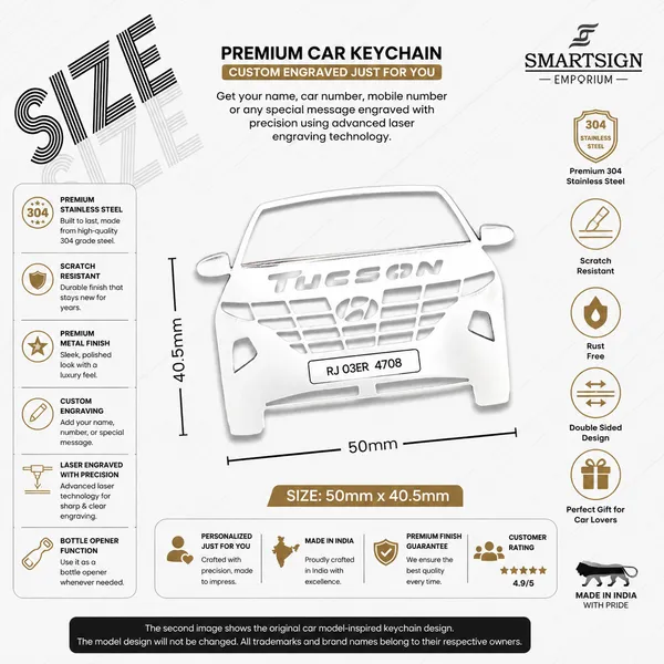 Hyundai_Tucson_2020_Model_Car_Key_Chain
