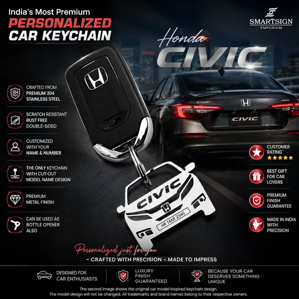 Honda_Civic_Model_Car_Key_Chain