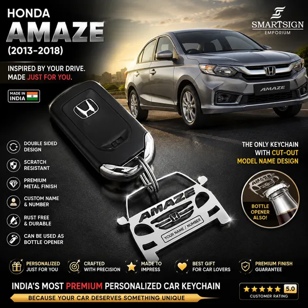 Honda_Amaze_Model_Car_Key_Chain