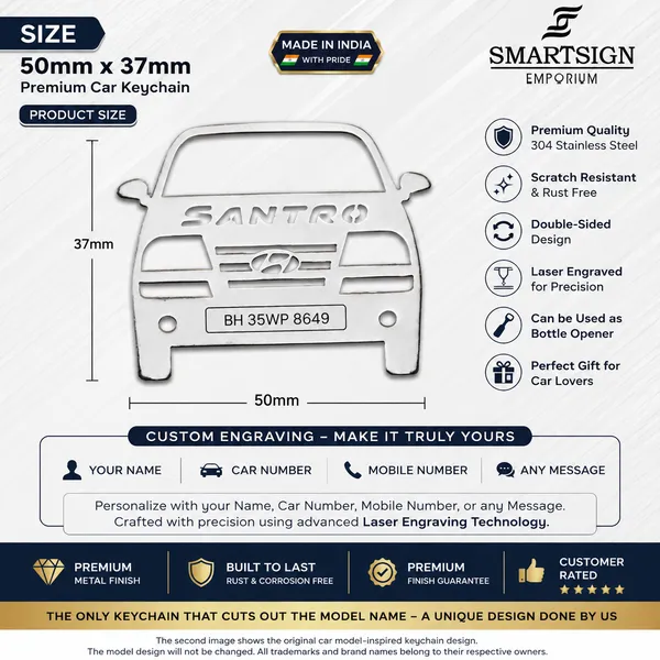 Hyundai_Santro(2008-2017)_Model_Car_Keychain