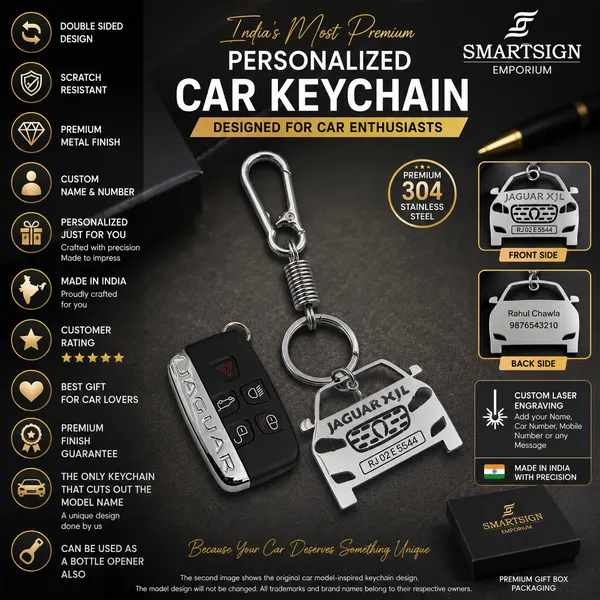 Jaguar_Xjl_Model_Car_Key_Chain