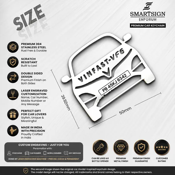 Vinfast_Vf6_Model_Car_Key_Chain