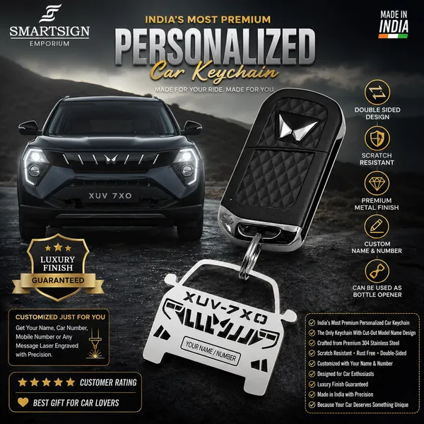 Mahindra_Xuv_7Xo_Car_Key_Chain