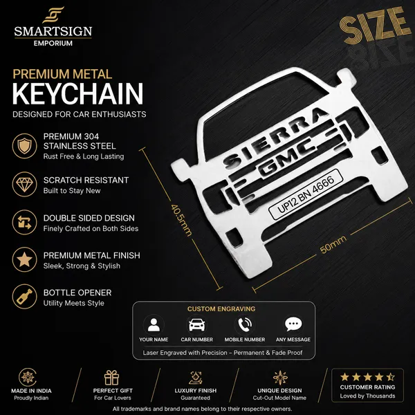 Gmc_Sierra_2016_Model_Car_Key_Chain