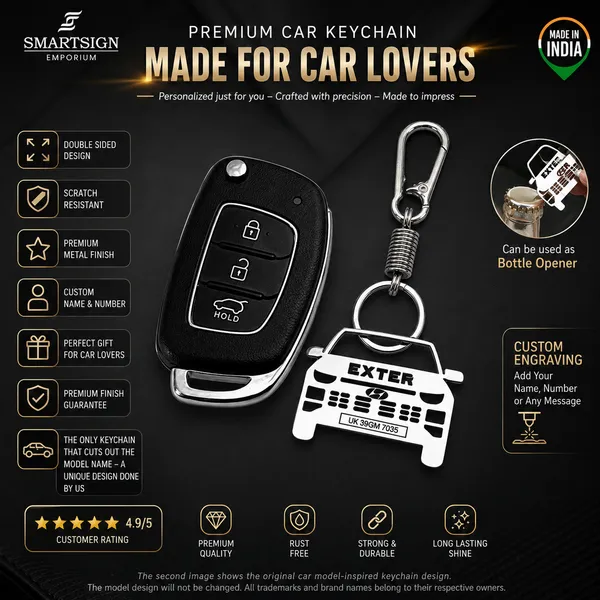 Hyundai_Exter_Model_Car_Key_Chain